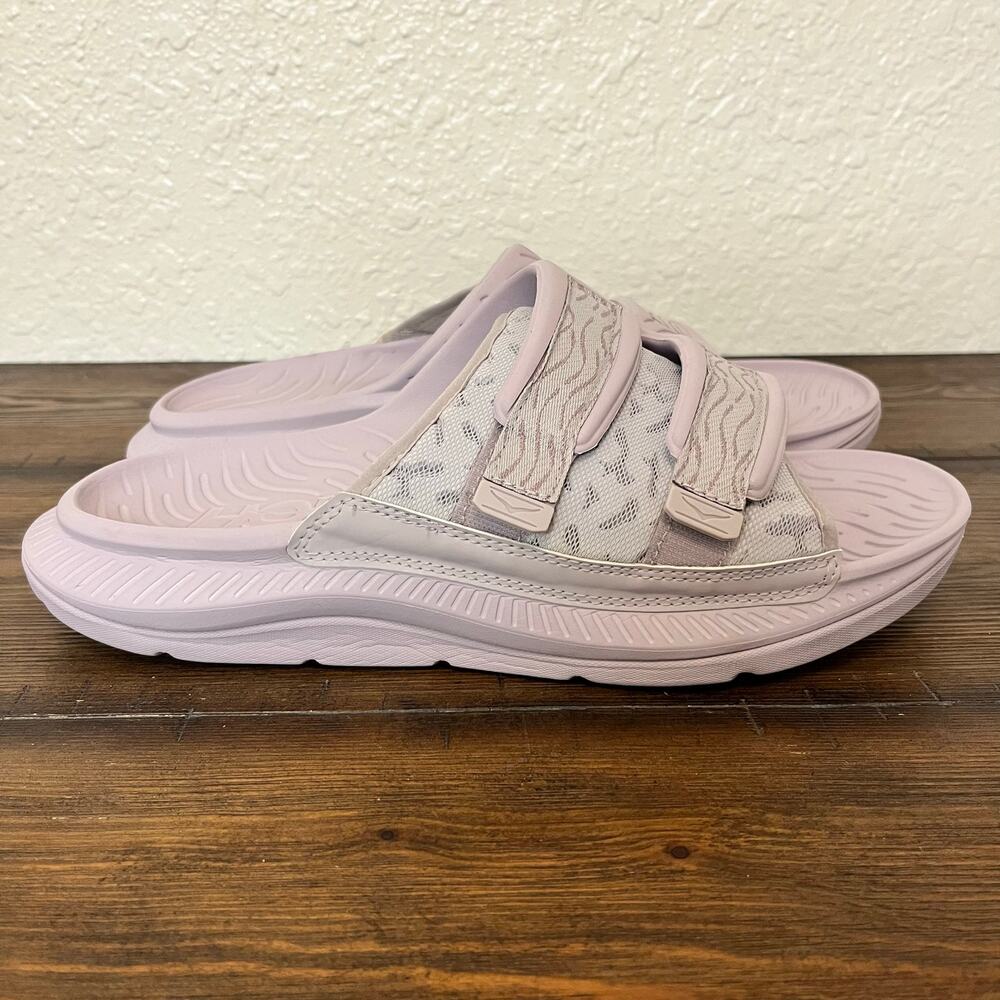 Hoka One One Ora Luxe Recovery Slides Elderberry Liliac Mens 11